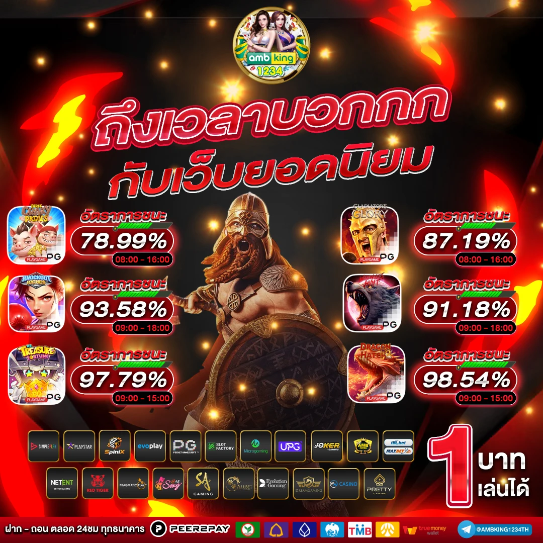 ตรวจ สอบ เว็บพนันออนไลน์ - แบนเนอร์โปรโมชั่น